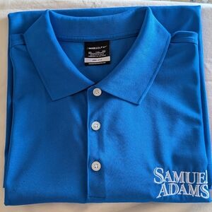Nike Blue Polo Shirt with Embroidered Samuel Adams Logo